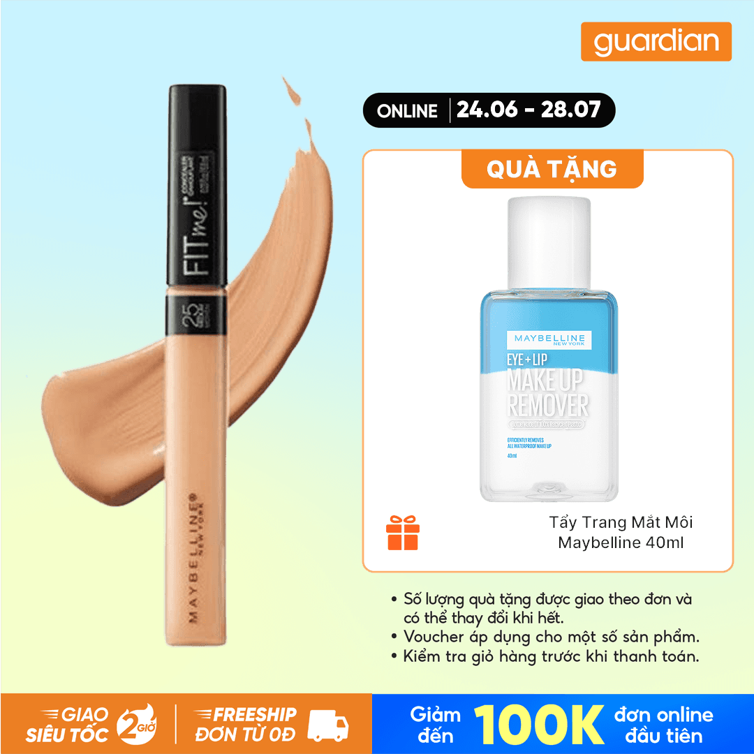 Che Khuyết Điểm Maybelline Fit Me 25 Medium 6,8Ml