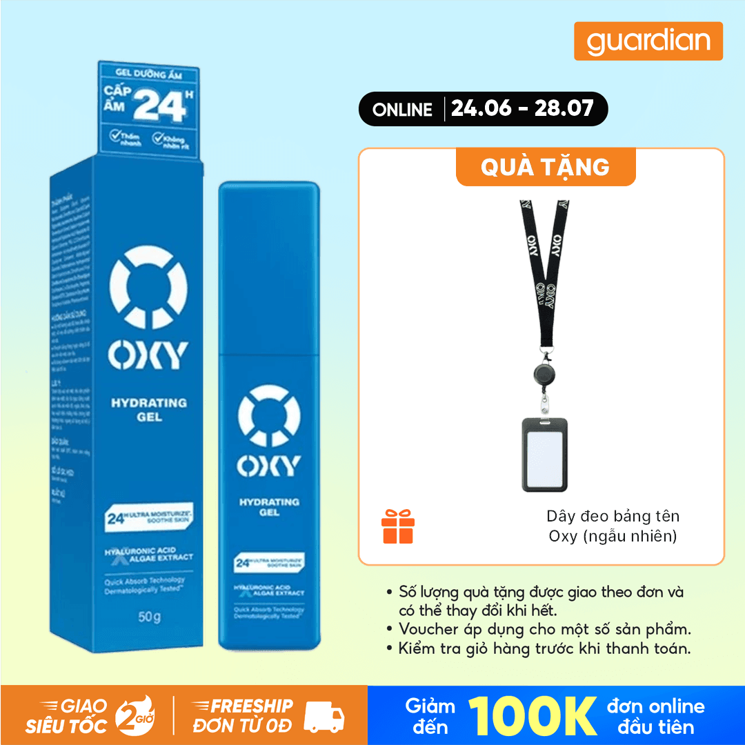Kem Dưỡng Ẩm Cho Nam Oxy Hydrating Gel Dạng Gel 50ml