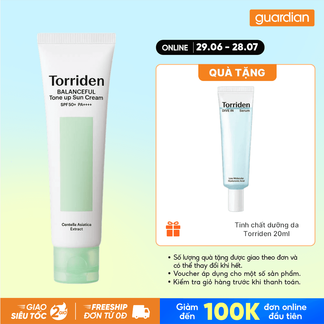 Kem Chống Nắng Torriden Balanceful Tone Up Sun Cream SPF50+ PA++++ 60ml