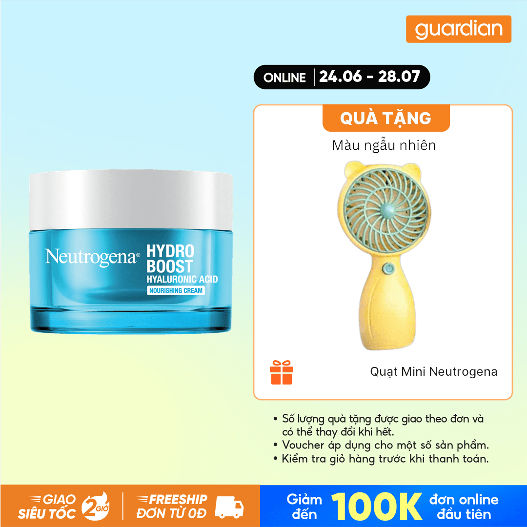 Kem Dưỡng Cấp Ẩm Cho Da Khô Neutrogena Hydro Boost Hyaluronic Acid Nourishing Cream 50G