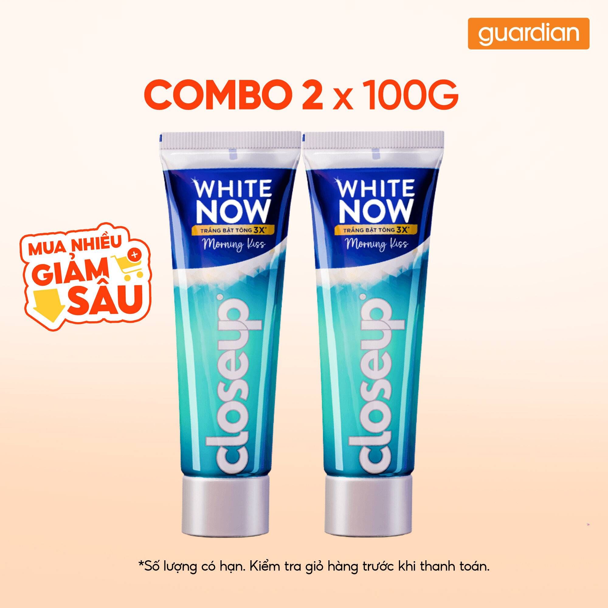 Combo 2 CLOSEUP KDR WN MORNING KISS 100G