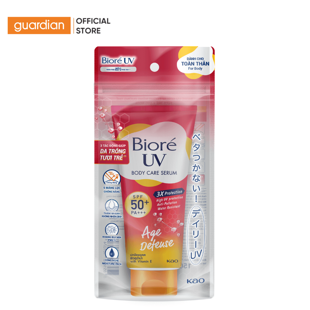 Serum Chống Nắng Dưỡng Thể Kháng Bụi Biore Age Defense Spf50+ Pa+++ 150Ml