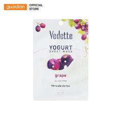 Mặt Nạ Giấy Sữa Chua Nho Vedette 22Ml