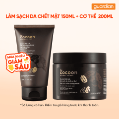Combo COCOON CAPHE DAKLAK TTBC MAT150ML & COCOON CF D.LAK LSACH DCHET 200ML