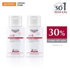 Combo Sửa Rửa Mặt Hỗ Trợ Cân Bằng Độ Ph Eucerin Ph5 Facial Cleanser Dành Cho Da Nhạy Cảm 100Ml X 2