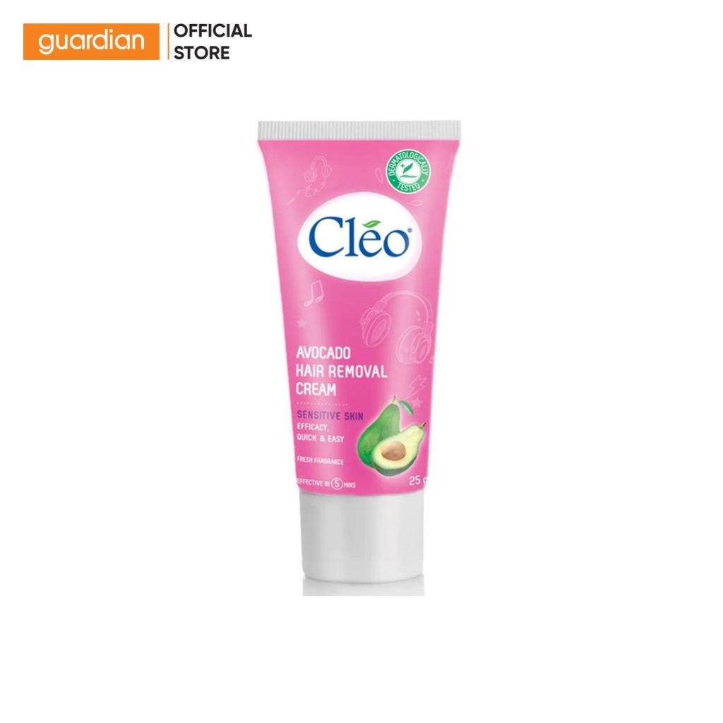 Kem Bơ Tẩy Lông Cho Da Nhạy Cảm Avocado Hair Removal Cream Sensitive Skin Cléo 25Gr