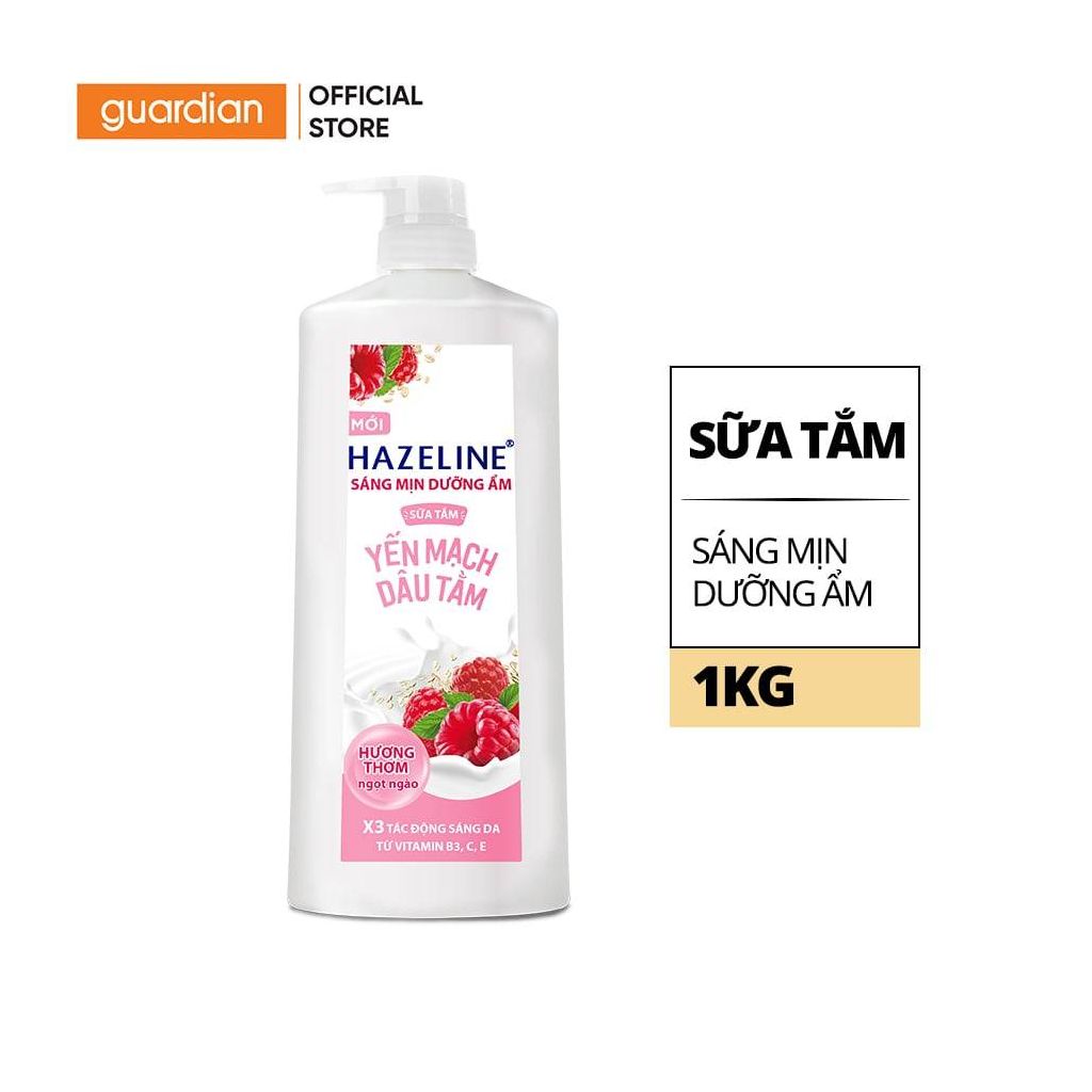 Sữa Tắm Hazeline Dưỡng Thể Giúp Làm Sáng Mịn Da & Dưỡng Ẩm Từ Thiên Nhiên Yến Mạch Dâu Tằm 1Kg