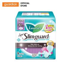 Băng Vệ Sinh Laurier Siêu Mỏng Bảo Vệ Đêm 30Cm 08 Miếng
