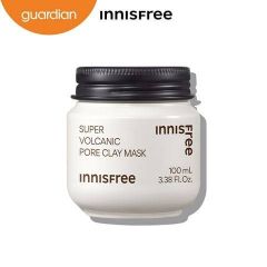 Siêu Mặt Nạ Thu Nhỏ Lỗ Chân Lông Innisfree Super Volcanic Pore Clay Mask Từ Đất Sét Đá Tro Núi Lửa 100ml