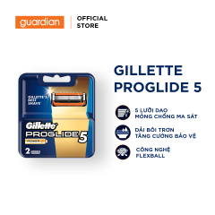 Lưỡi Dao Cạo Râu Gillette Fusion Proglide Power - Hộp 2 Lưỡi