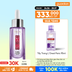 Serum Siêu Cấp Ẩm Hỗ Trợ Sáng Da  L'Oréal Paris Pure Hyaluronic Acid 1.5% 30Ml