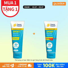 CANCER COUNCIL KEM CHỐNG NẮNG DÀNH CHO HOẠT ĐỘNG THỂ THAO SPF50+ 110ML