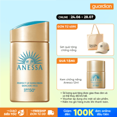 Sữa Chống Nắng Dưỡng Da Kiềm Dầu Bảo Vệ Hoàn Hảo Anessa Perfect Uv Sunscreen Skincare Milk Spf50+ Pa++++ 60Ml