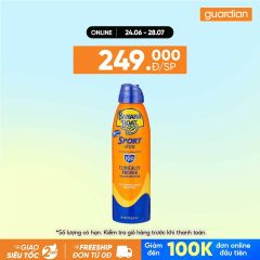 Xịt Chống Nắng Thể Thao Banana Boat SPF65 170G