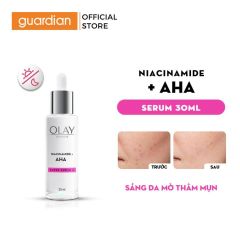Super Serum Olay Luminous Niacinamide + Aha Dưỡng Sáng Da, Mờ Thâm Mụn 30Ml