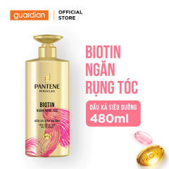 Dầu Xả Siêu Dưỡng Pantene Miracles - Ngăn Rụng Tóc - Chai 480ml