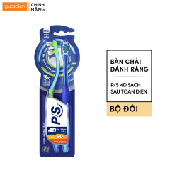 Bộ 2 Bàn Chải P/S 4D Sạch Sâu Toàn Diện