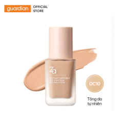 KEM NỀN ZA INSANT INVISIBLE OIL CONTROL KIỂM SOÁT DẦU CHỐNG THẤM NƯỚC 25ML OC10