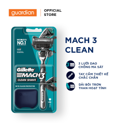 Dao Cạo Râu GILLETTE Mach3 Clean Shave - Hộp 1 Cán & 1 Lưỡi