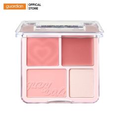 Phấn Má Hồng & Phấn Bắt Sáng 4 Ô Judydoll Blush & Highlight #02 Soft Peach 9G