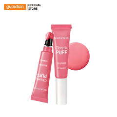 Má Hồng Kem Silkygirl Cheeky Puff Blusher #02 Mellow Cam Đào 6Ml