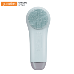 MÁY RỬA MẶT MASSAGE TÍCH HỢP LIỆU PHÁP ÁNH SÁNG VÀ NHIỆT HALIO MULTI-TASK CLEANSING & MASSAGING DEVICE WITH RED BLUE LIGHT THERAPY 5 IN 1 - ICE BLUE