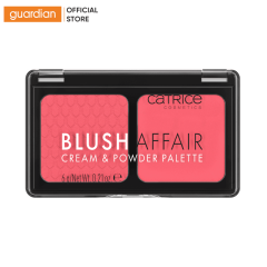 BẢNG MÁ HỒNG 2 Ô KẾT HỢP DẠNG KEM VÀ PHẤN CATRICE BLUSH AFFAIR CREAM & POWDER PALETTE 010 STUNNING STRAWBERRY 6G
