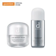 [Combo Siêu Tiết Kiệm] Kem Dưỡng Ẩm Phục Hồi D Program Skin Repair Cream 45Gr + Essense Chống Nắng Kiềm Dầu D Program Allerdefense SPF50+ PA+++ 40Ml