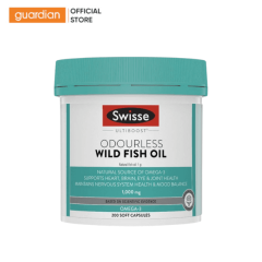 Dầu Cá Omega 3 Không Mùi Swisse Ultiboost Odourless Wild Fish Oil (1000mg)