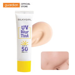 KEM LÓT CHỐNG NẮNG CHE KHUYẾT ĐIỂM SILKYGIRL UV BLUR TINT #01 LIGHT BEIGE 25ML