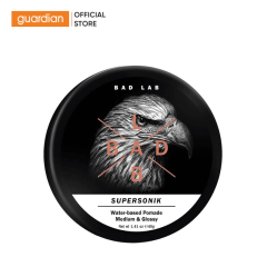 Sáp Tạo Kiểu Tóc Bad Lab Supersonik, Water-based Pomade Medium & Glossy 80g