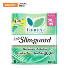 Băng Vệ Sinh Siêu Thấm Laurier Super Slimguard Siêu Mỏng 25Cm 16 Miếng