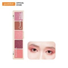 Bảng Phấn Mắt 5 Màu Silkygirl Crunchy-Licious Shadow Bar #04 Chewy Raisin 10g