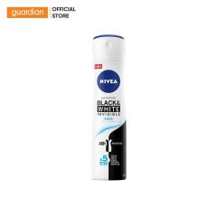 Xịt Khử Mùi Nữ Ngăn Vết Ố Vàng Nivea Black&White Invisible Pure 150Ml