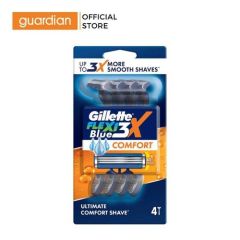 Dao Cạo Râu GILLETTE Blue3X Comfort - Hộp 4 Cây
