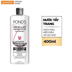 Nước Tẩy Trang Micellar Water Pond'S Vitamin Và Tinh Chất Than Tre Sạch Sâu 400Ml