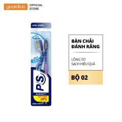 Bộ 2 Bàn Chải P/S Lông Tơ Sạch Hiệu Quả 4 Tầng Mảng Bám