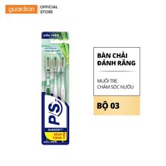 Bộ 3 Bàn Chải P/S Muối Tre Chăm Sóc Nướu