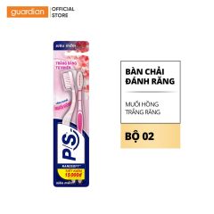 Bộ 2 Bàn Chải P/S Muối Hồng Trắng Răng Tự Nhiên