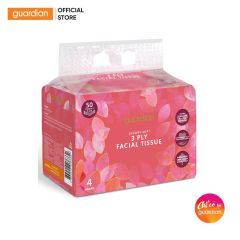 GUARDIAN LUXURY SOFT FACIAL TISSUE PINK 3PLY 4X50S