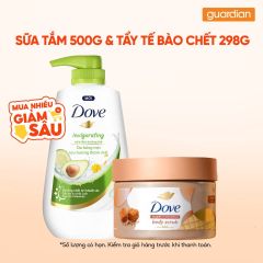 Combo 1 DOVE ST SR DAU BO&H.CALENDULA 500G & 1 DOVE TAY TBC DUONG NAU 298G