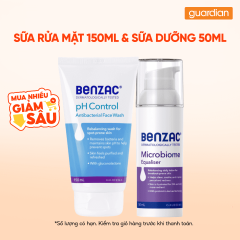 Combo 1 BENZAC SRM LAMSACH DADAUMUN 150ML & 1 BENZAC SUA DUONGG AM DA MUN 50ML
