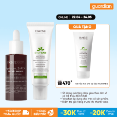 Combo 1 EKSEPTION TC GIAMMUN KIEMDAU 75ML & 1 BABE KEM DG KIEMDAU GIAMMUN 50ML