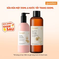 Combo 1 COCOON SRM SEN HAU GIANG 310ML & 1 COCOON NUOC T.TRANG BI DAO 500ML
