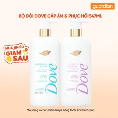 Combo 1 DOVE ST SR HYDRATION BOOST 547ML & 1 DOVE ST SR VITALITY RENEWAL 547ML