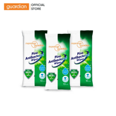 KHĂN ƯỚT LÀM SẠCH VÀ GIÚP KHÁNG KHUẨN HƯƠNG THÔNG MANNINGS GUARDIAN 10 TỜ X 3 GÓI