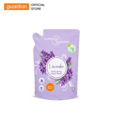 TÚI NƯỚC RỬA TAY DẠNG GEL HƯƠNG HOA OẢI HƯƠNG TƯƠI MÁT MANNINGS GUARDIAN LAVENDER REFRESHING HAND WASH 450ML (POUCH)