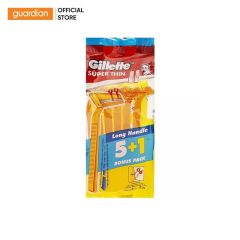 Dao Cạo Râu Gillette Super Thin - Gói 5+1 Cây