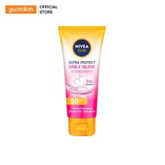 Tinh Chất Chống Nắng Dưỡng Thể Sáng Mịn Đều Màu Nivea Daily Glow SPF50 PA+++ 180Ml