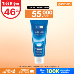 Kem Rửa Mặt Giúp Dưỡng Sáng Perfect White Cleanser Hada Labo 80Gr